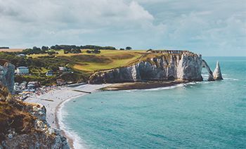 Falaise d'Etretat en Normandie